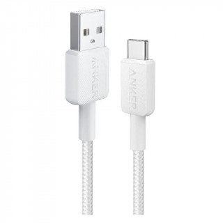 Кабель Anker 322 USB-A to USB-C 0.9 м (A81H5H21) White/Белый
