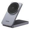 Беспроводное зарядное устройство Ugreen W528 2-in-1 7.5W с кабелем USB-C-USB-C (45056) серый