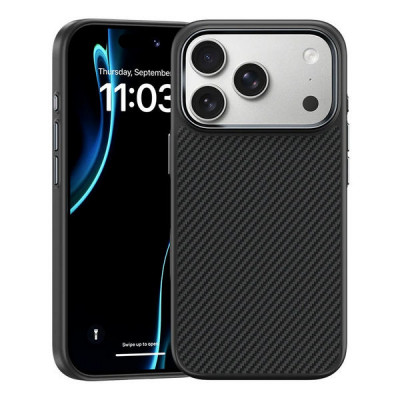 Чехол Benks ArmorPro Case built with Kevlar 600D для iPhone 17 Pro 6.3" (C.K.FL.AP.BK.A069) черный (Black)