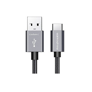 Кабель RAVpower (RP-TPC005) Carbon C Type-C to USB 1.8 м, черный