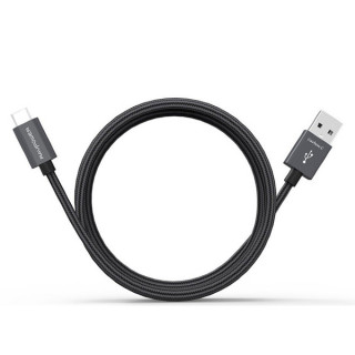 Кабель RAVpower (RP-TPC005) Carbon C Type-C to USB 1.8 м, черный