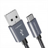 Кабель RAVpower (RP-TPC005) Carbon C Type-C to USB 1.8 м, черный