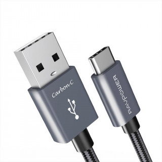 Кабель RAVpower (RP-TPC005) Carbon C Type-C to USB 1.8 м, черный