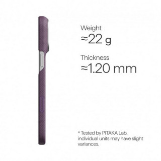 Чехол Pitaka Weaving Edge Case для iPhone 18 Pro / 17 Pro (KI1822P) Charoite Purple
