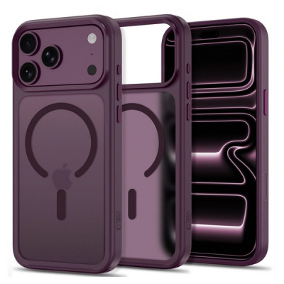 Чехол Tech-Protect Magmat CC MagFit для iPhone 18 Pro Max / 17 Pro Max (Matte Dark Cherry)