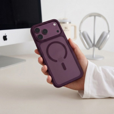 Чехол Tech-Protect Magmat CC MagFit для iPhone 18 Pro Max / 17 Pro Max (Matte Dark Cherry)