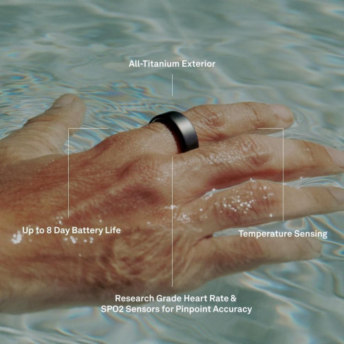 Умное кольцо Oura Ring Gen 4 Brushed Silver 12