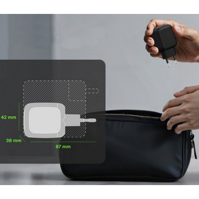 Сетевое зарядное устройство Belkin BoostCharge Pro 2*USB-C 67W (WCH020kqBK) Black