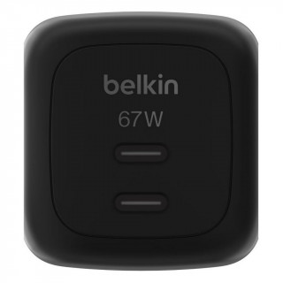 Сетевое зарядное устройство Belkin BoostCharge Pro 2*USB-C 67W (WCH020kqBK) Black