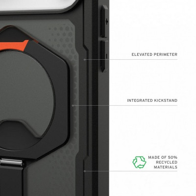 Чехол UAG Plasma XTE Magfit для iPhone 17 Pro Max 6.9" (114528114097) Black/Orange