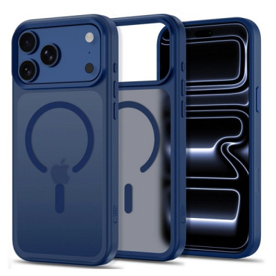 Чехол Tech-Protect Magmat CC MagFit для iPhone 18 Pro / 17 Pro (Matte Deep Blue)