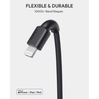 Кабель Aukey USB-C to Lightning 30 cm 2 шт. (CB-CL06) Black/Red