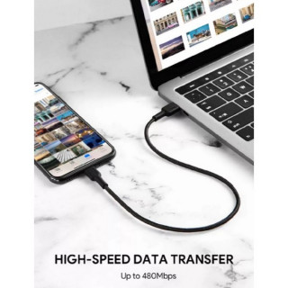Кабель Aukey USB-C to Lightning 30 cm 2 шт. (CB-CL06) Black/Red