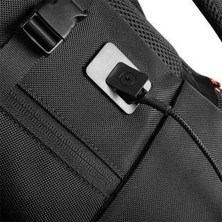 Рюкзак для ноутбука Porodo Gaming PU с портом USB-C и отделением для PS5 (PDX534) черный
