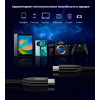 Кабель Choetech USB C to C 240W 5A 1 м (XCC-1035) Black / Черный
