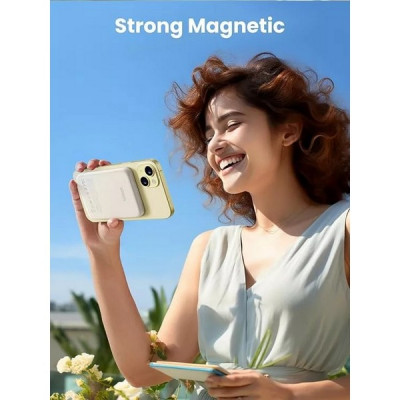 Внешний аккумулятор Ugreen PB560 5000mAh Magnetic Wireless Power Bank 15W (25207) белый