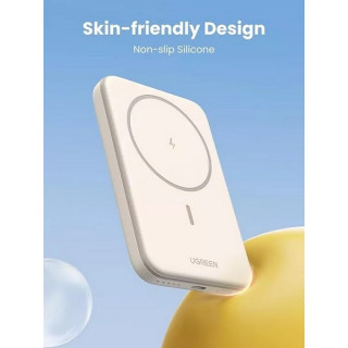 Внешний аккумулятор Ugreen PB560 5000mAh Magnetic Wireless Power Bank 15W (25207) белый
