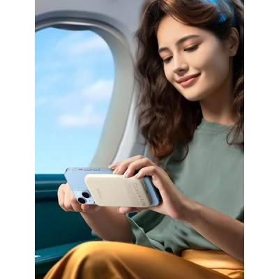 Внешний аккумулятор Ugreen PB560 5000mAh Magnetic Wireless Power Bank 15W (25207) белый