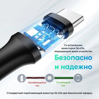 Кабель Ugreen US287 USB-A 2.0 - USB-C Cable Nickel Plating 1.5 м (60122) White