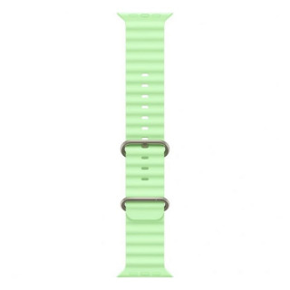 Apple Watch Ultra 3, 49mm, титан светлого цвета, ремешок Ocean цвета «зеленый неон» (2025)