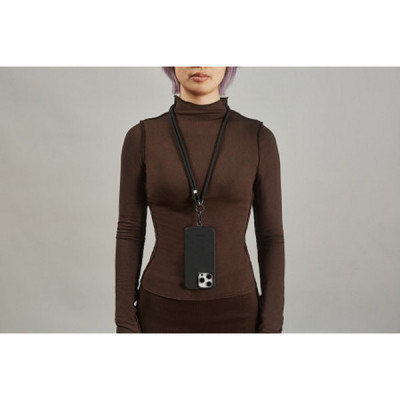 Ремешок Pitaka Strap 3 в 1 для телефона (на плечо/шею/запястье) (MSB2401) черный/серый (Black/Grey)