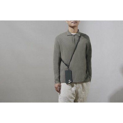 Ремешок Pitaka Strap 3 в 1 для телефона (на плечо/шею/запястье) (MSB2401) черный/серый (Black/Grey)
