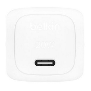 Сетевое зарядное устройство Belkin BoostCharge USB-C Compact Wall Charger 20W с кабелем (WCA009kq1MWH-B6) White