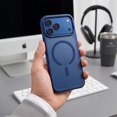 Чехол Tech-Protect Magmat CC MagFit для iPhone 18 Pro Max / 17 Pro Max (Matte Deep Blue)