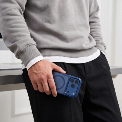 Чехол Tech-Protect Magmat CC MagFit для iPhone 18 Pro Max / 17 Pro Max (Matte Deep Blue)