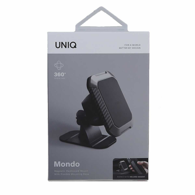 Магнитный держатель Uniq Mondo Magnetic Dashboard (MONDO-DASHBMOUNT), Gunmetal/Black