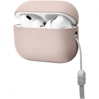 Чехол Uniq Lino Liquid silicone для AirPods Pro 2, розовый (AIRPODSPRO2-LINOPNK)