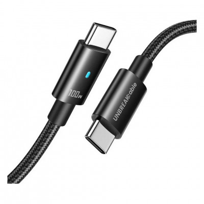 Кабель SYNCWIRE UNBREAKcable USB-C to USB-C 1 м (UBBT384) черный