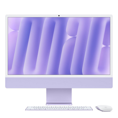 iMac 24" Retina 4,5K, M4 (10C CPU, 10C GPU, 2024), 16 ГБ, 512 ГБ SSD, фиолетовый
