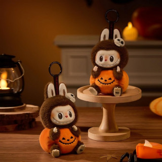 ​Коллекционная фигурка POPMART Happy Halloween Party Series-Sitting Pumpkin Vinyl Plush Pendant