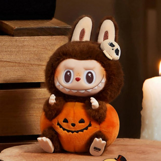 ​Коллекционная фигурка POPMART Happy Halloween Party Series-Sitting Pumpkin Vinyl Plush Pendant