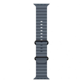 Apple Watch Ultra 3, 49mm, черный титан, ремешок Ocean цвета «якорный синий» (2025)