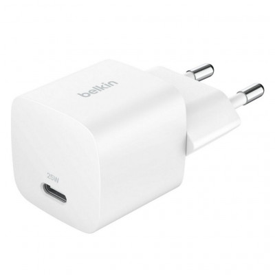 Сетевое зарядное устройство Belkin BoostCharge Wall Charger USB-C 25W (WCA012kqWH) White