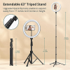 Кольцевая лампа для селфи ATUMTEK 12" Selfie Ring Light with 63" Extendable Tripod Stand (ATRL131)