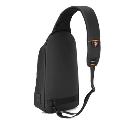 Водонепроницаемая сумка-слинг из искусственной кожи Porodo Gaming с портом USB-C (PDX532) черный