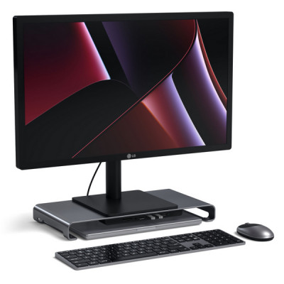 Подставка-хаб Satechi USB-C Monitor Stand Hub XL (ST-UCSHXLM) серый космос