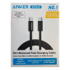 Кабель Anker Dirt-Resistant USB-C to USB-C Cable 240W 1.8 м (A8060H12) Black