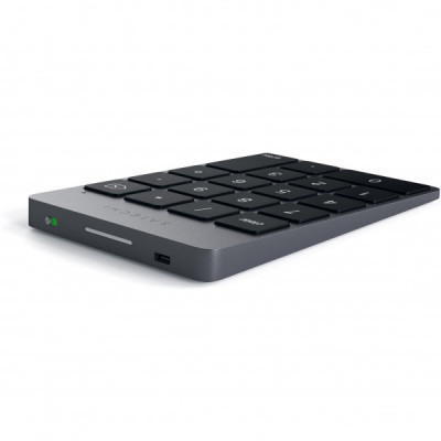 Беспроводная клавиатура Satechi Slim Rechargeable Aluminum Bluetooth Keypad темно-серая ST-SALKPM