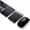 Беспроводная клавиатура Satechi Slim Rechargeable Aluminum Bluetooth Keypad темно-серая ST-SALKPM
