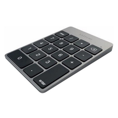 Беспроводная клавиатура Satechi Slim Rechargeable Aluminum Bluetooth Keypad темно-серая ST-SALKPM