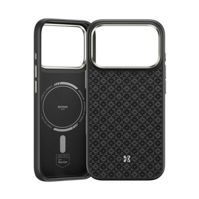 Чехол Benks ArmorGrid ArmorPro Case built with Kevlar для iPhone 17 Pro 6.3" (C.K.FL.AP.BK.Y069) Black