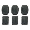 Набор плоских и изогнутых клеящихся платформ GoPro Flat + Curved Adhesive Mounts AACFT-001,черный