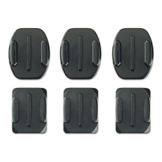 Набор плоских и изогнутых клеящихся платформ GoPro Flat + Curved Adhesive Mounts AACFT-001,черный