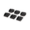 Набор плоских и изогнутых клеящихся платформ GoPro Flat + Curved Adhesive Mounts AACFT-001,черный