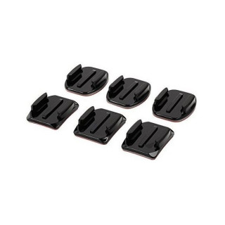 Набор плоских и изогнутых клеящихся платформ GoPro Flat + Curved Adhesive Mounts AACFT-001,черный