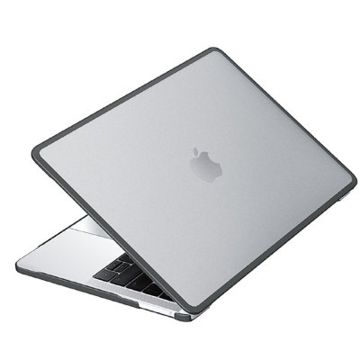 Чехол Uniq Venture PC/TPU case (MA13(2018-2020)-VENFGRY) для MacBook Air 13" (2018/20), прозрачный/серый 